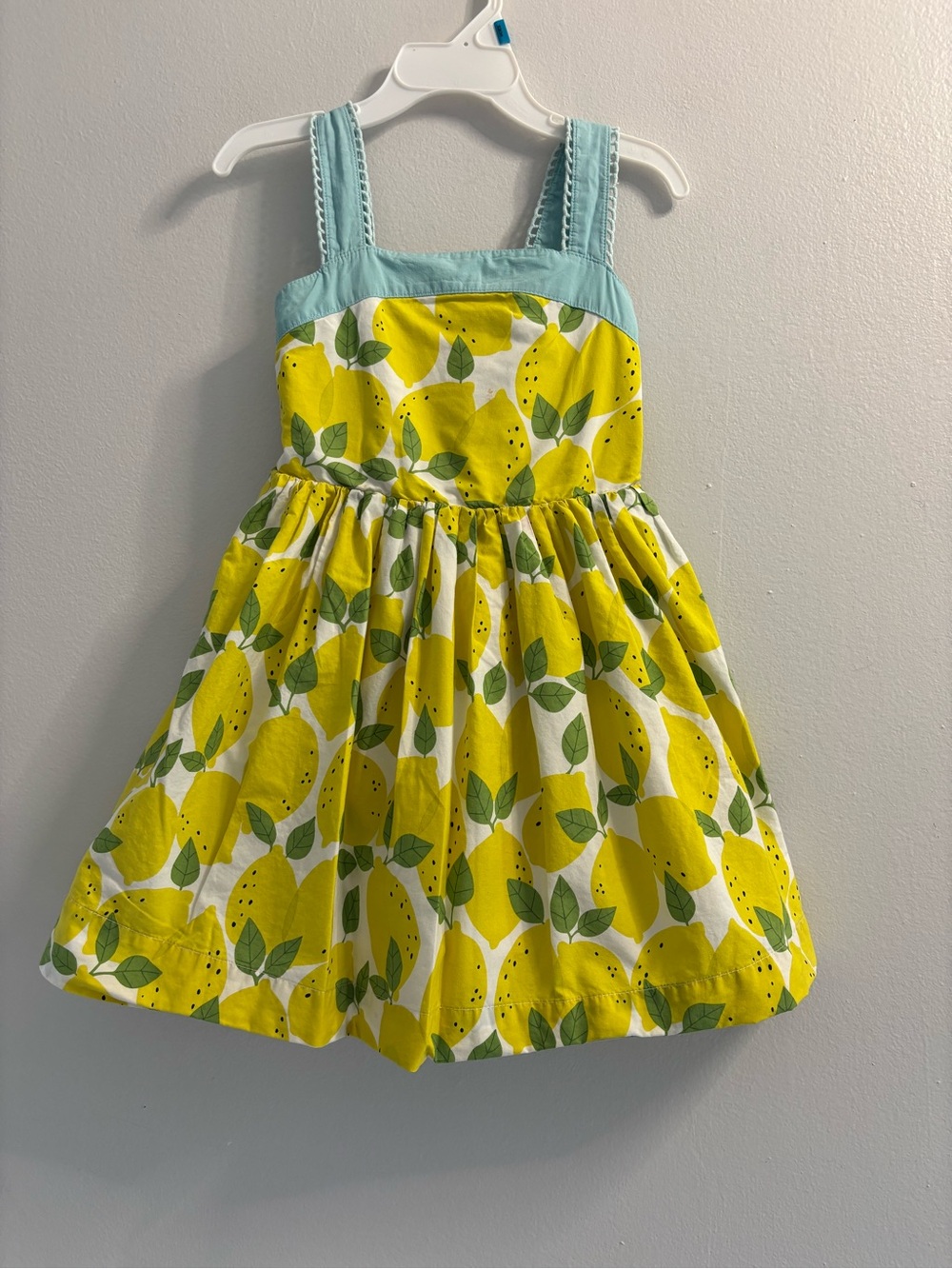 Mini Boden lemon 50's style dress Size 4-5Y Perfect for a lemonade stand!